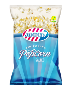 JIMMY's Popcorn Zout Impuls bag, salty, bag, best, cinema, popcorn, original, movie, homemade, night, blue, healthier, glutenfree