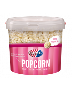 JIMMY's Popcorn zoet Bucket, good, family, natural, popcorn, big, quantity, share, sharing, movie, night, homemade, love, delicious, ingredients