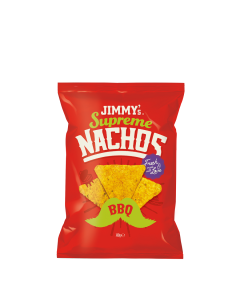 JIMMY's Supreme Nachos Barbecue, red, delicious, natural, ingredients, crispy, crunchy, incredible, best, supreme, red, green, family, aperitivo, guacamole, salsa, cheese