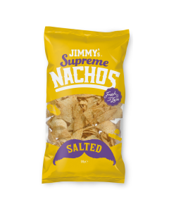 JIMMY's Nachos Triangle Salted 500g, supreme, incredible, crunchy, fresh, made, with love, cinema original, best, ingredients natural 