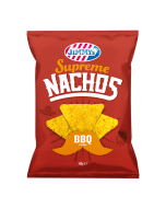 JIMMY's Supreme Nachos Barbecue, red, delicious, natural, ingredients, crispy, crunchy, incredible, best, supreme, red, green, family, aperitivo, guacamole, salsa, cheese